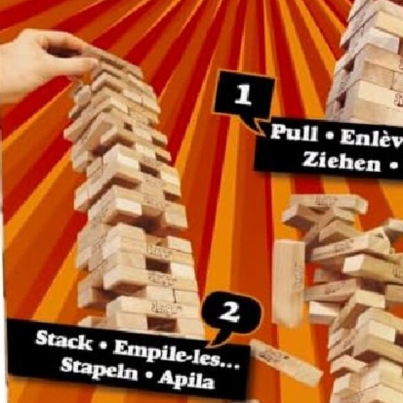 Hasbro Jenga Classic Refresh Game Genuine Hardwood Blocks Stacking Tower Game - Picture 5 of 6
